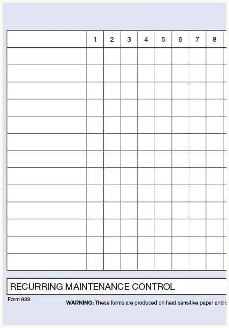 CASA Aircraft Maintenance Forms