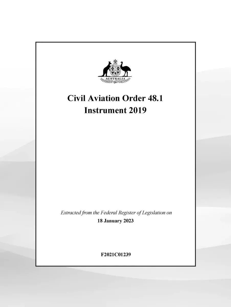 CAO 48.1 Instrument 2019