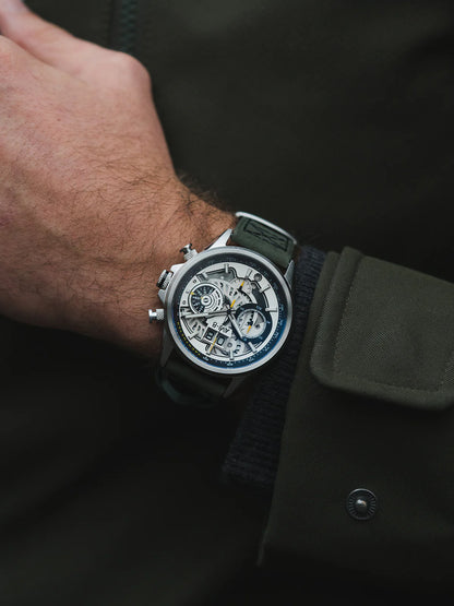 AVI-8 Hawker Harrier - Chronograph Ivory Steel