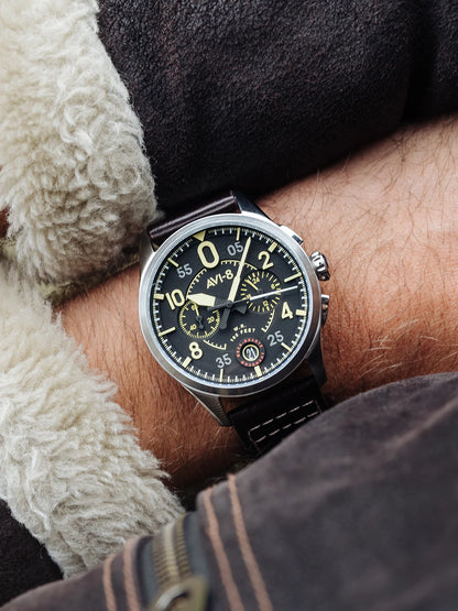 AVI-8 Spitfire - Chronograph Midnight Oak