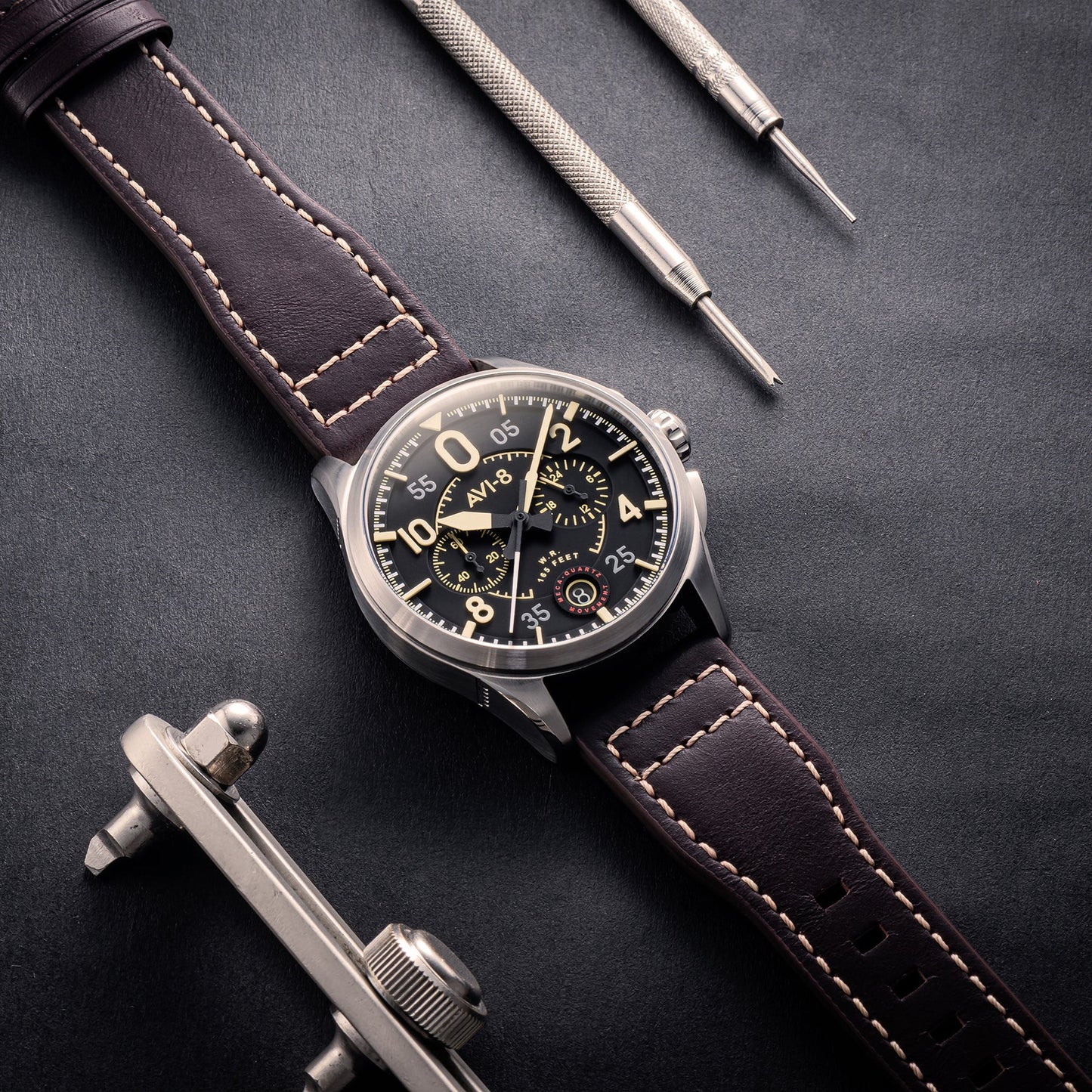 AVI-8 Spitfire - Chronograph Midnight Oak