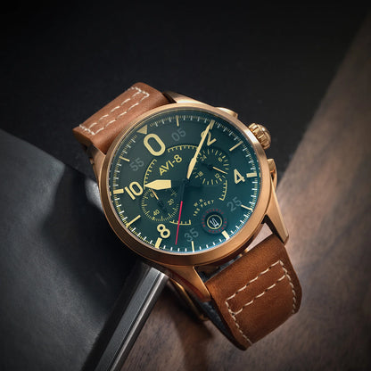 AVI-8 Spitfire - Chronograph Bronze Green