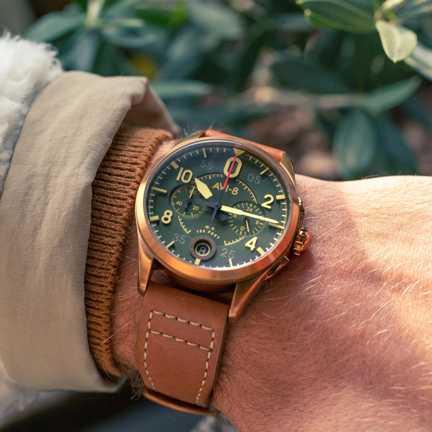 AVI-8 Spitfire - Chronograph Bronze Green