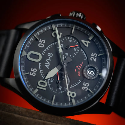 AVI-8 Spitfire - Chronograph Slate Black