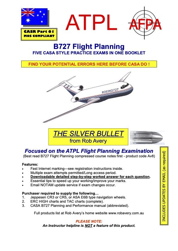 ATPL B727 Flight Planning Exams Book - Rob Avery