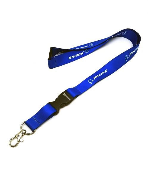 Boeing Blue Logo Lanyard