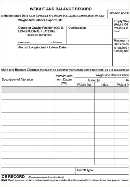 CASA Aircraft Maintenance Forms