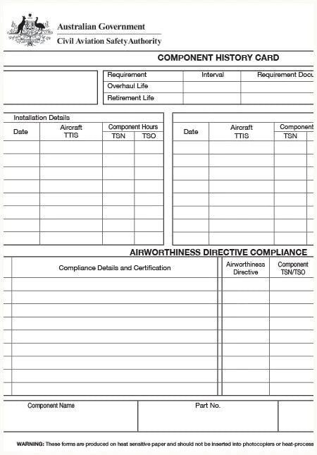 CASA Aircraft Maintenance Forms