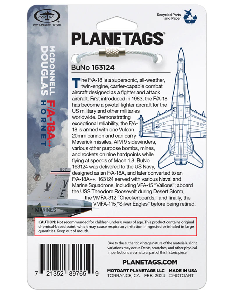 Planetag F-18 Hornet 163124 - White