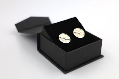 Qantas Silver Kangaroo Cufflinks