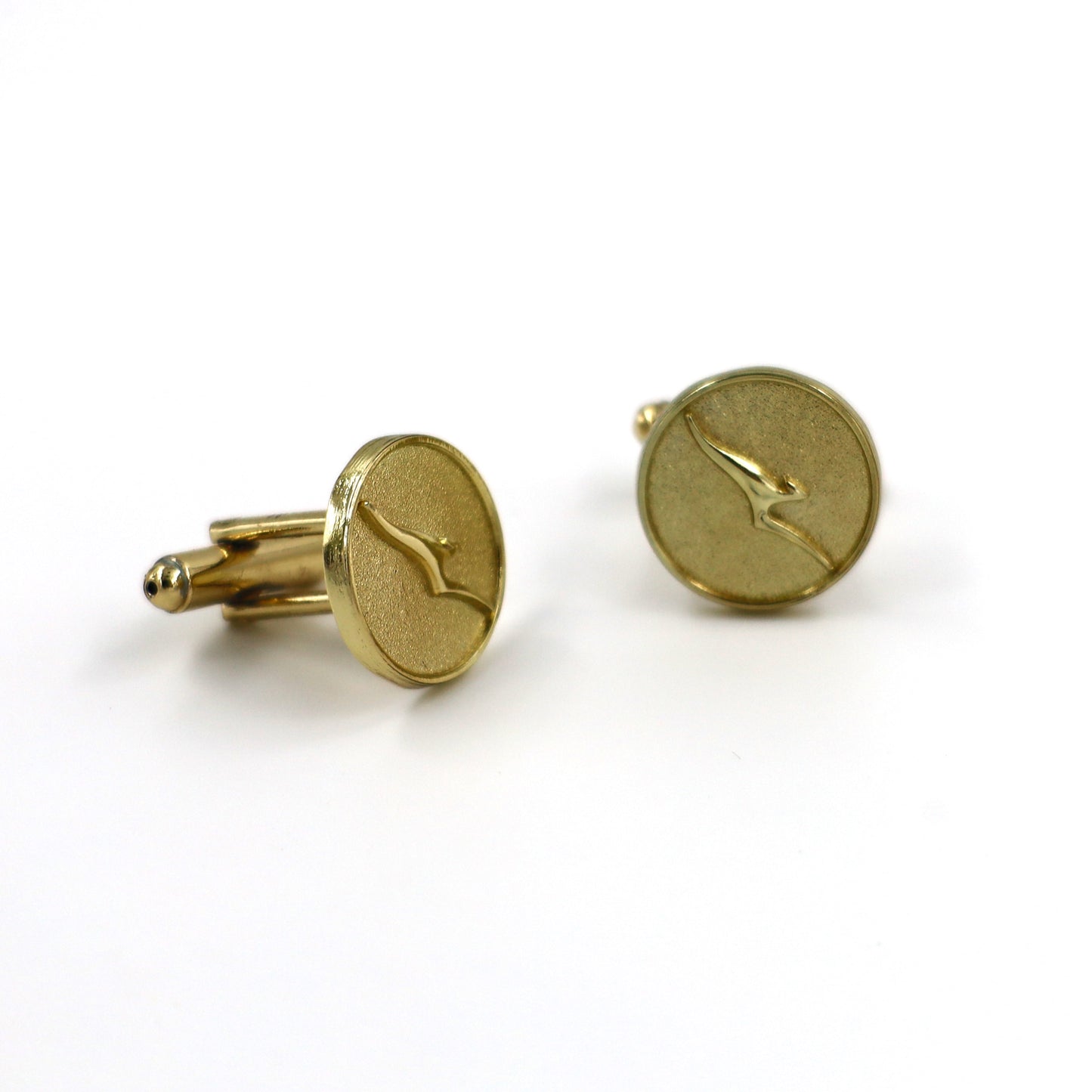 Qantas Gold Kangaroo Cufflinks