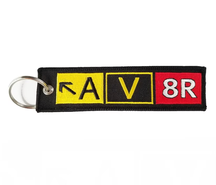 "AV8R" Key Tag