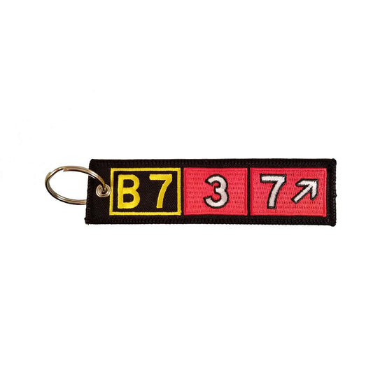 Embroidered Taxiway B737 Key Tag