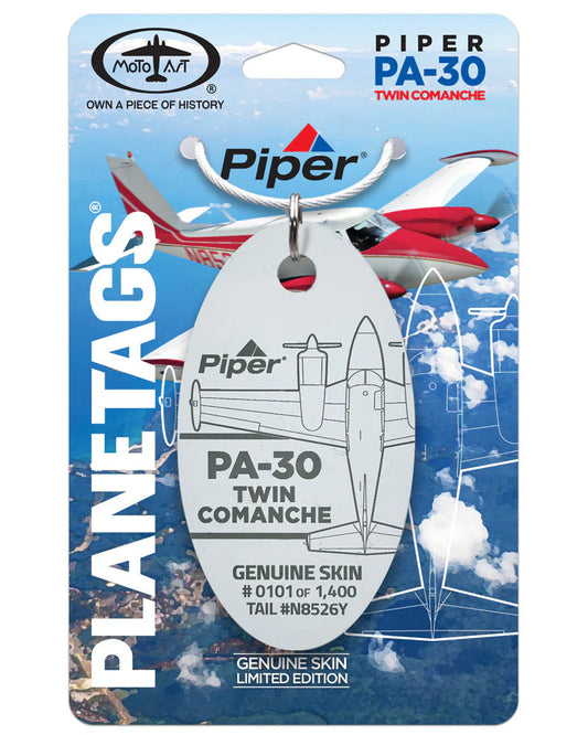 Planetag Piper PA-30 Comanche - White