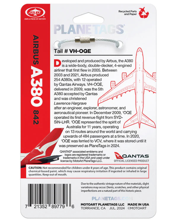 Planetag Qantas® A380 VH-OQE - Red