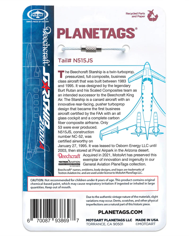 Planetag Beechcraft Starship 2000A - #N515JS