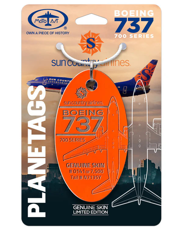 Plane Tags - Sun Country Airlines® 737 N713SY