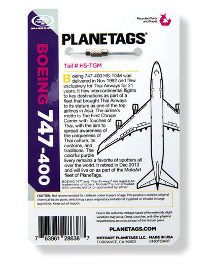 Planetag B747-400 Thai Airways #HS-TGM