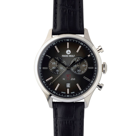 Focke-Wulf Wurger Black - Aviation Dress Watch