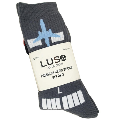 Premium Crew Socks - 3 Pack