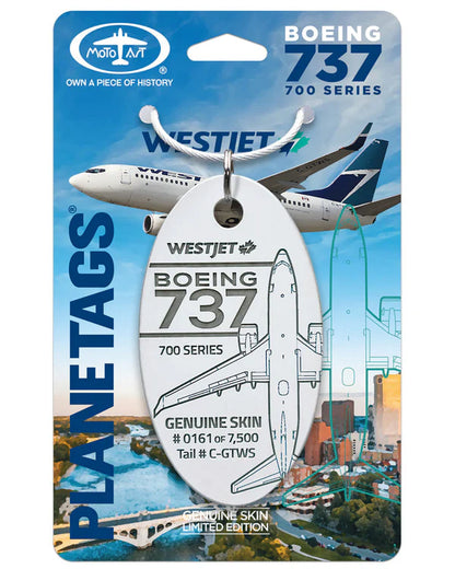 Plane Tag - WestJet® 737 C-GTWS