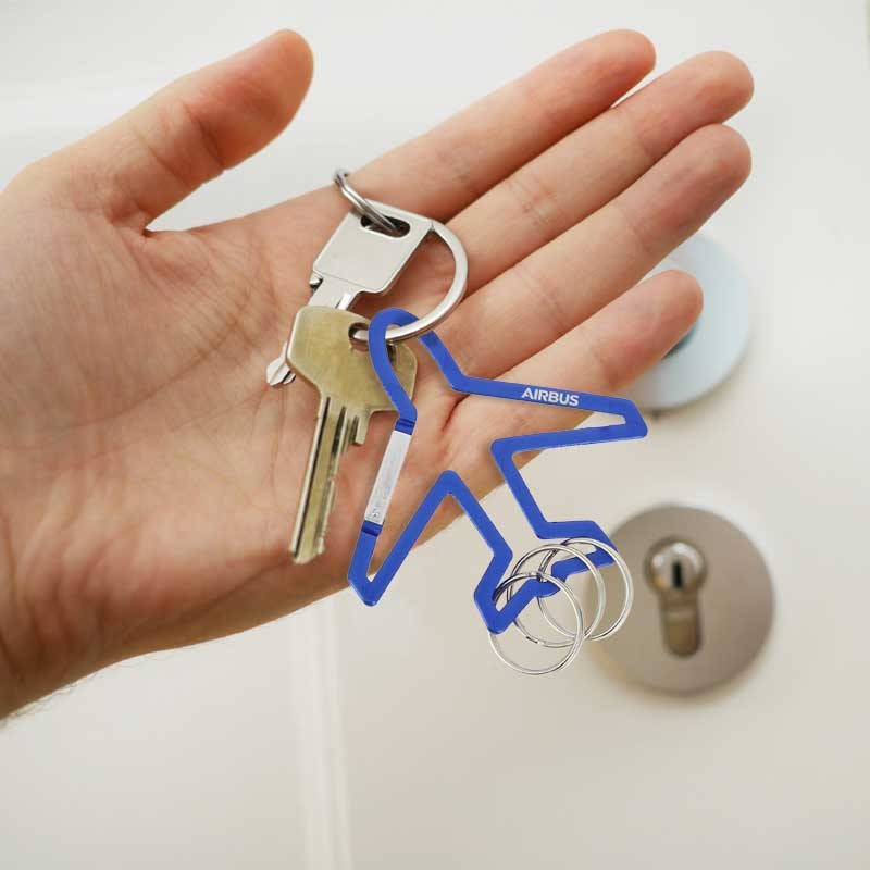 Airbus Aircraft shape carabiner Keychain