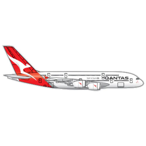 Qantas Airbus 380 Plane Pin