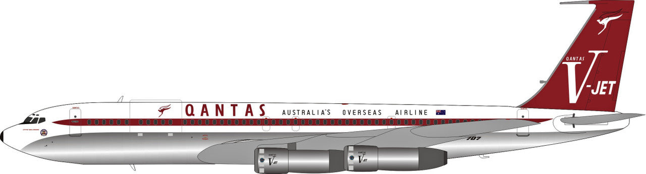 Qantas Boeing 707 Plane Pin