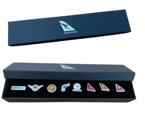 Qantas Logo Evolution Pin Set