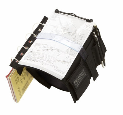 Flyboys KneeBoard with Eyelets & Clipboard - Black-FlyBoys-Downunder Pilot Shop Australia