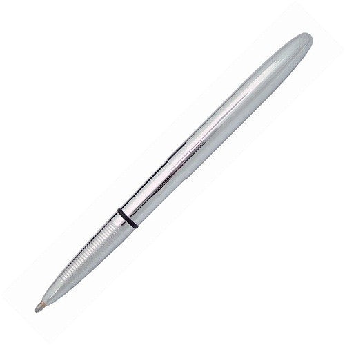 Fisher Space Pen Bullet w Clip (Brushed Chrome)-Fisher Space Pen-Downunder Pilot Shop Australia