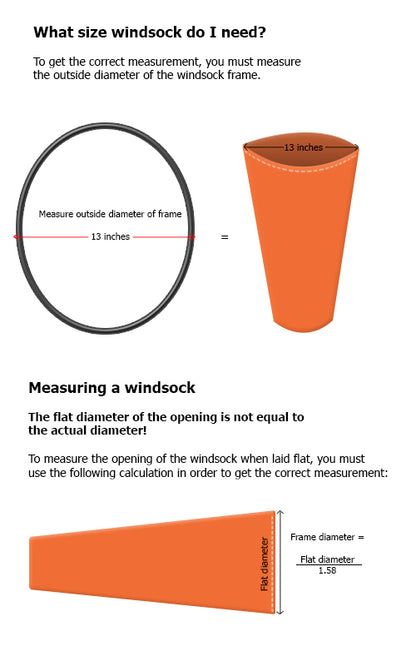 Airport Wind Sock Frame 10 inch-Wind Socks and Frames-Downunder Pilot Shop Australia