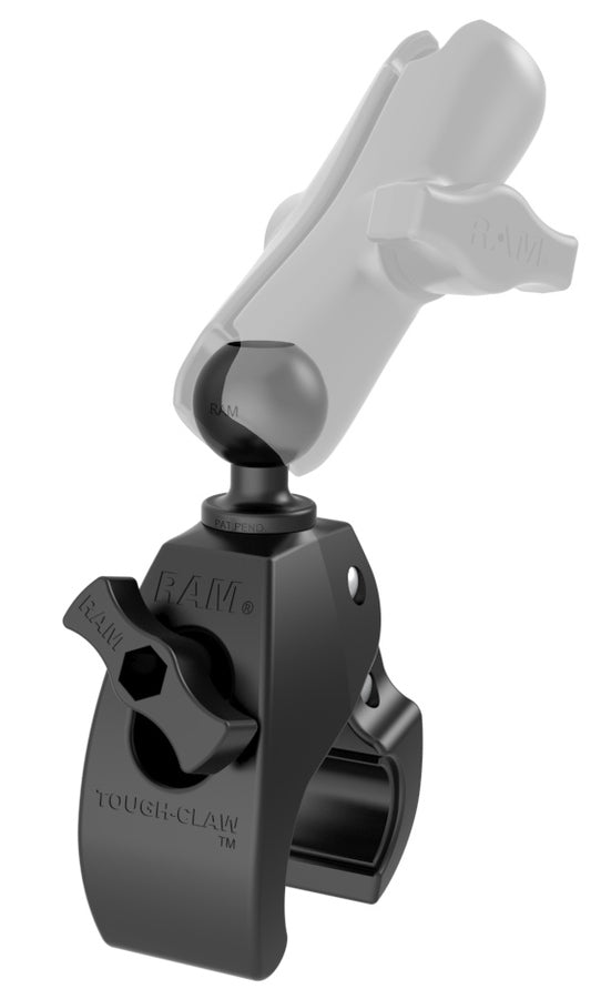 RAM Small Tough-Claw with B Size 1" Diameter Rubber Ball-RAM Mount-Downunder Pilot Shop Australia