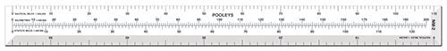 Pooleys NM-2 Scale Rule-Pooleys-Downunder Pilot Shop Australia