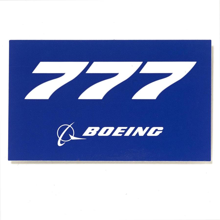 Boeing Blue Sticker