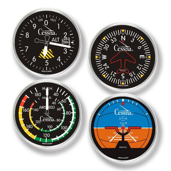 Cessna Four Piece Acryllic Coaster Set-Trintec-Downunder Pilot Shop Australia