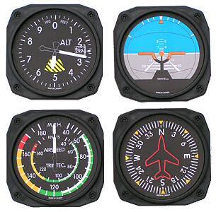 Trintec Coasters Flight Instrument Set-Trintec-Downunder Pilot Shop Australia