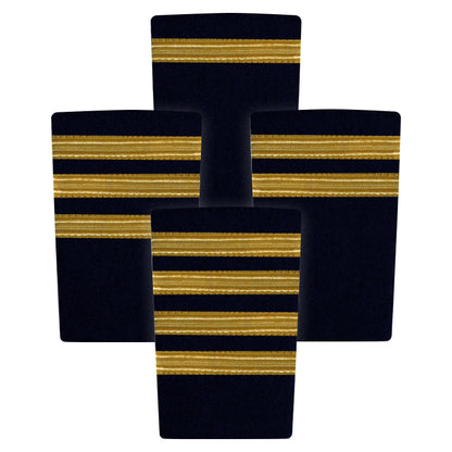 Epaulettes - Gold Bars on Navy