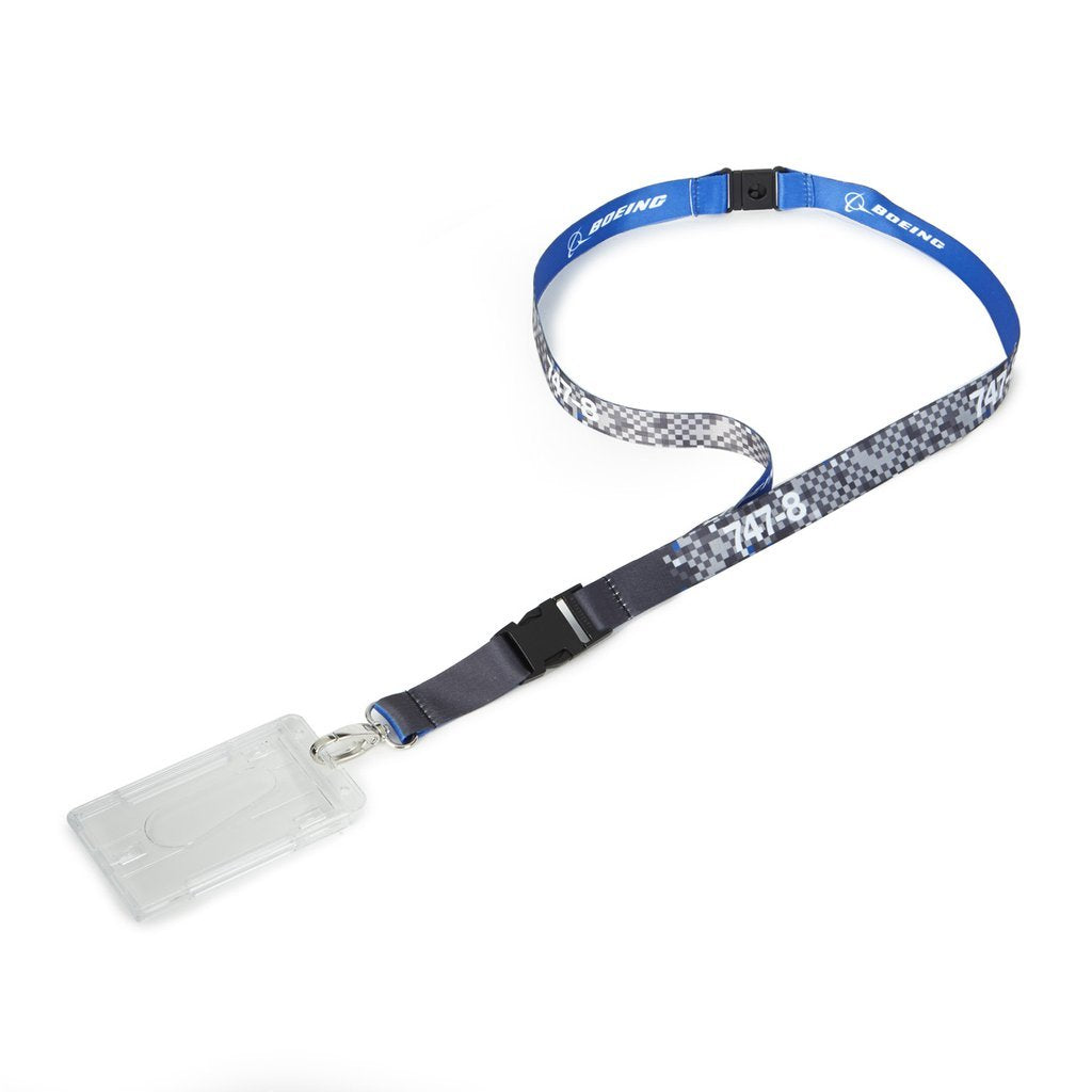 Boeing Pixel Graphic Lanyard