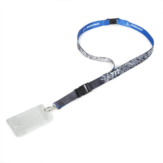 Boeing Pixel Graphic Lanyard