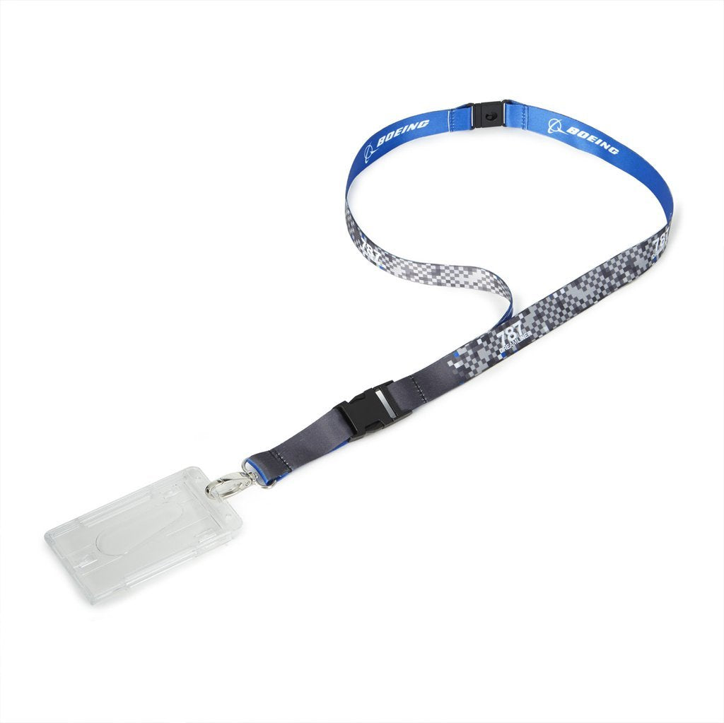 Boeing Pixel Graphic Lanyard