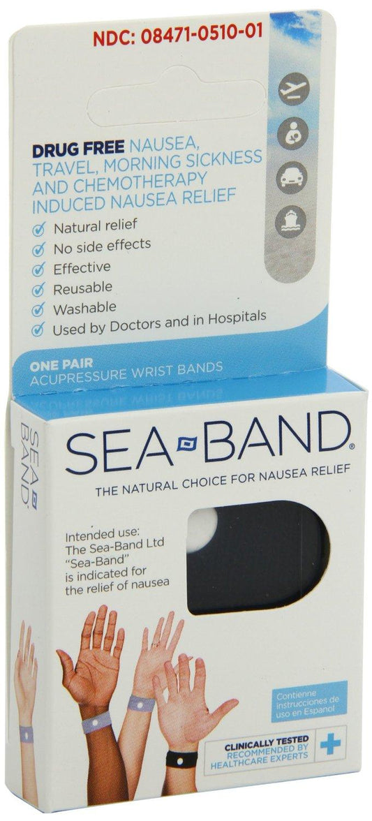 Sea Band - 1 Pair Motion Sickness Wrist Band