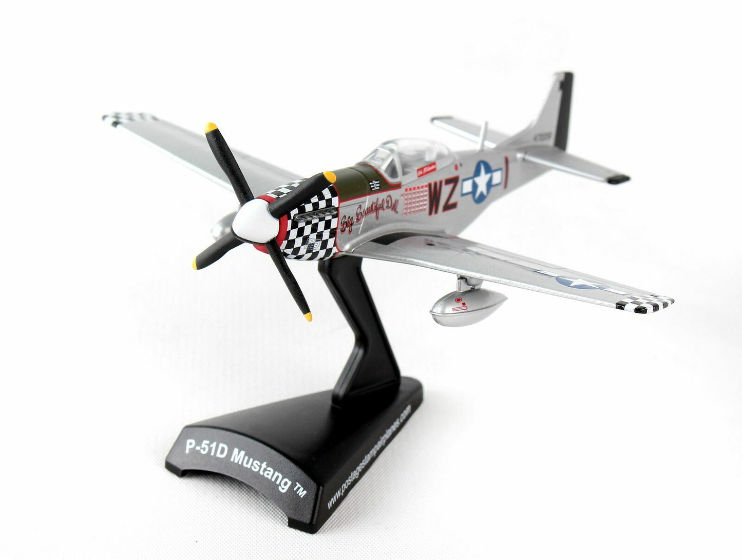 1/100 P-51D Mustang Postage Stamp