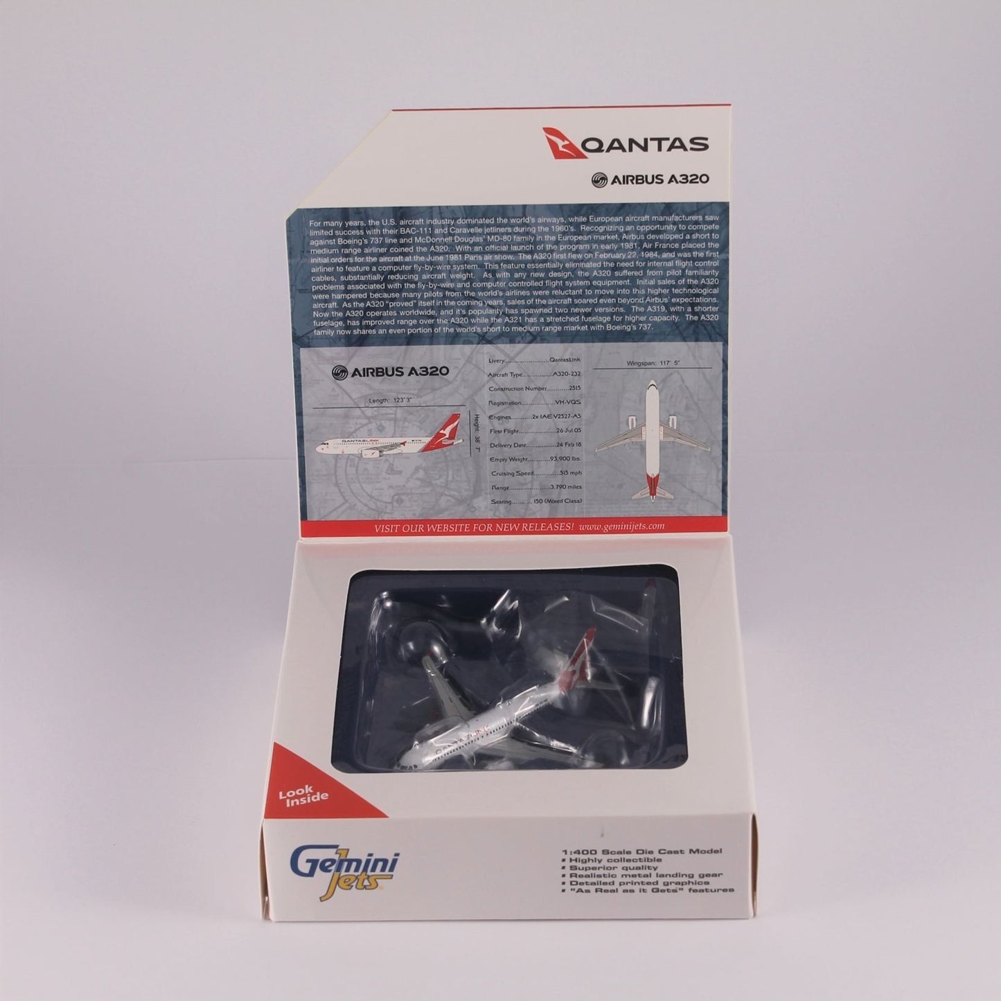 1/400 Qantaslink A320 VH-VQS