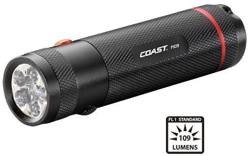 Coast PX20 Flashlight - Red & White Light