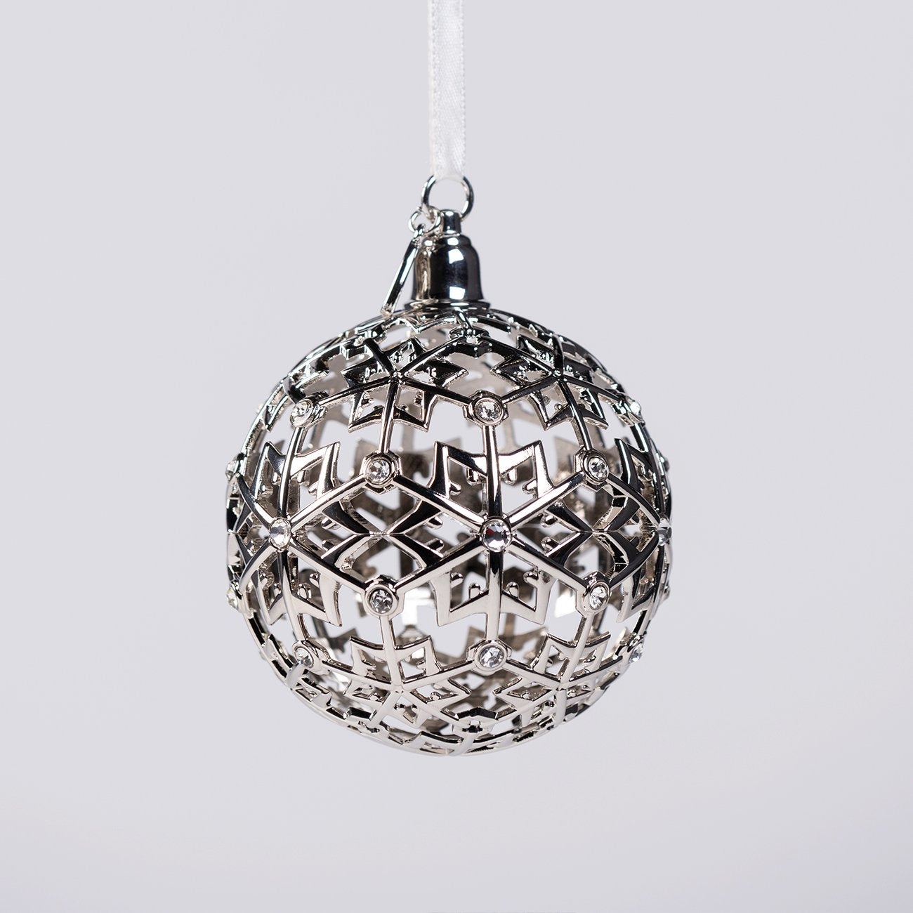 Boeing Jet Snowflake Ball Holiday Ornament