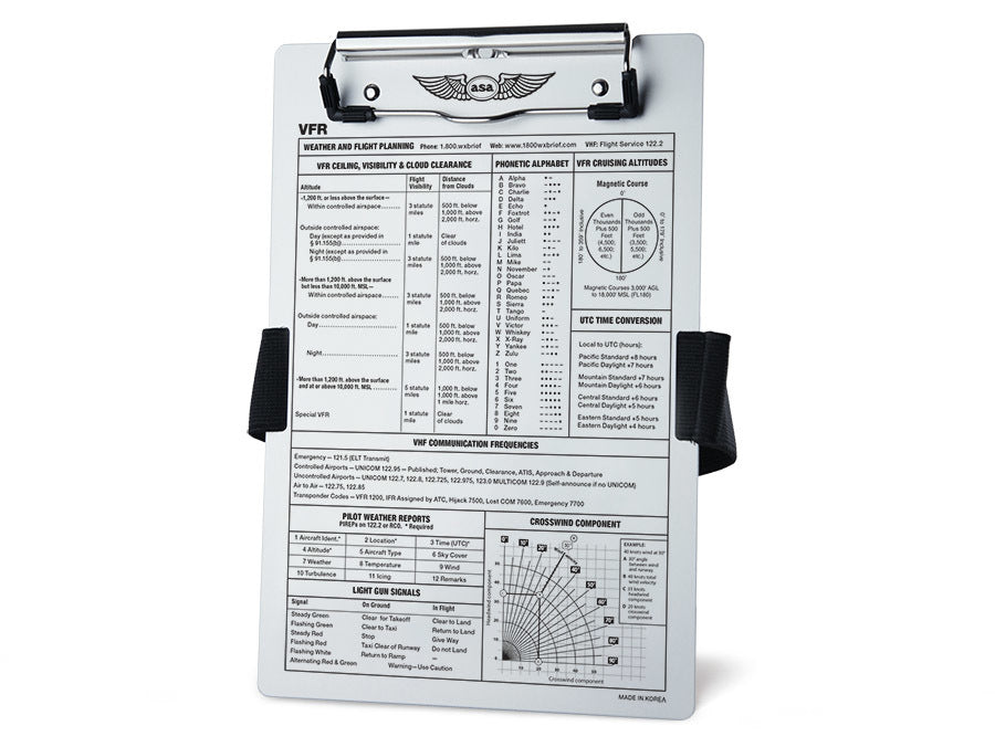 ASA VFR Kneeboard-ASA-Downunder Pilot Shop Australia