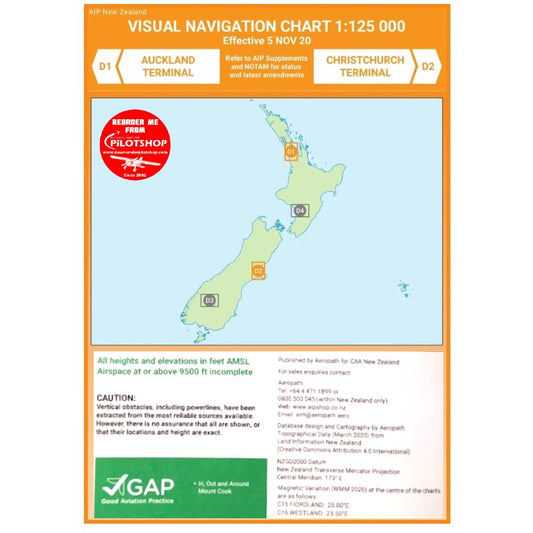 D1/D2 VNC Auckland/Christchurch - (1:125,000) – 2 Dec 2021