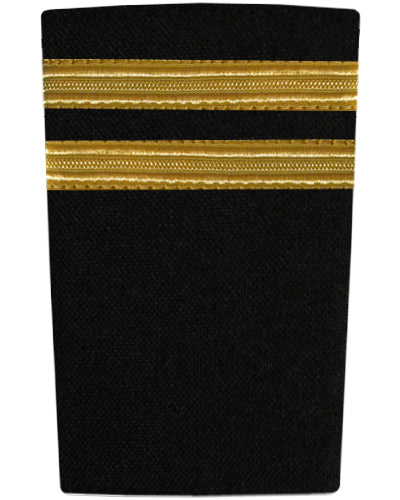 Epaulettes - Gold Bars on Black