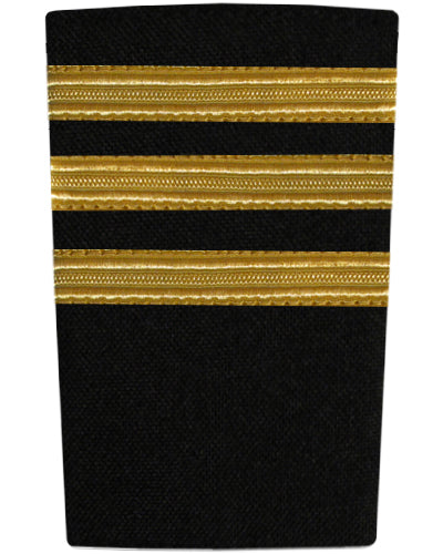 Epaulettes - Gold Bars on Black